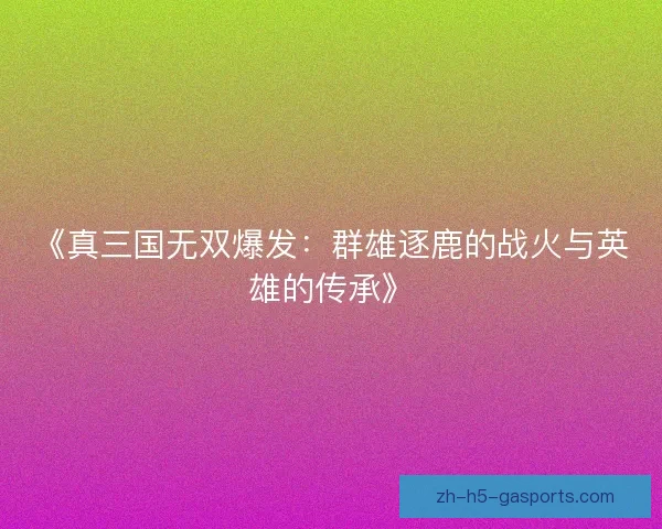 《真三国无双爆发:群雄逐鹿的战火与英雄的传承》 《真三国无双爆发:群雄逐鹿的战火与英雄的传承》